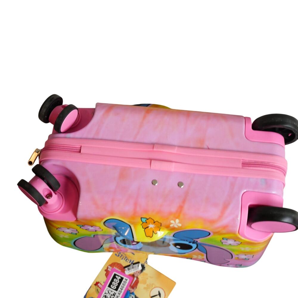 NEW Lilo And Stitch 18" Kids Ride on Suitcase Luggage Hard Shell w/ Handle - Picture 9 of 10